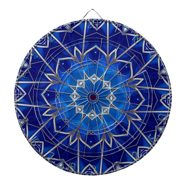 Blue Decorative Dartboard (Front)