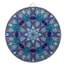 Blue Decorative Dartboard