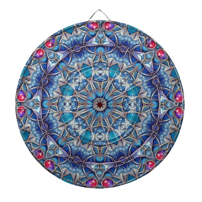 Blue Decorative Dartboard (Front)