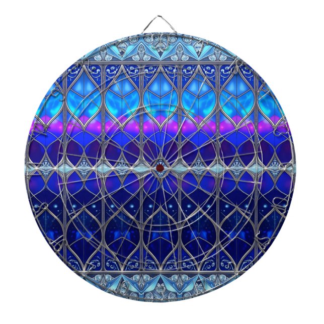 Blue Decorative Dartboard (Front)