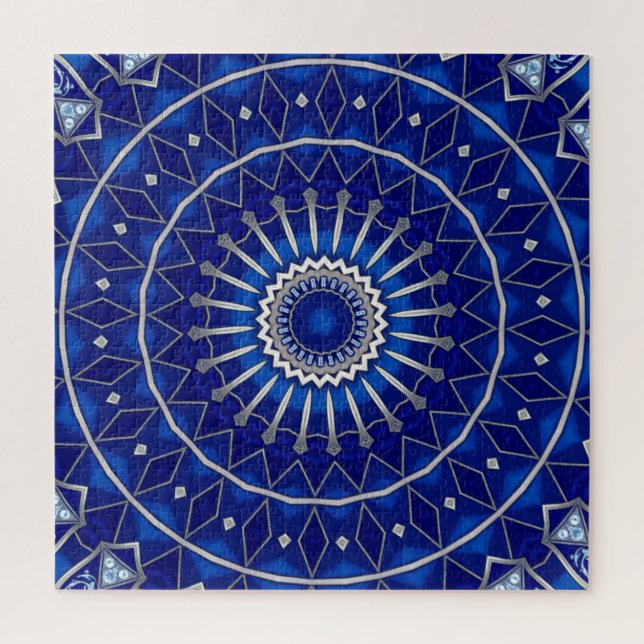 Blue Decorative Jigsaw Puzzle (Vertical)