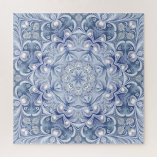Blue Decorative Jigsaw Puzzle