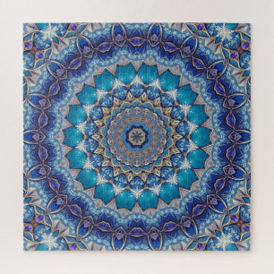 Blue Decorative Jigsaw Puzzle