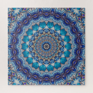 Blue Decorative Jigsaw Puzzle