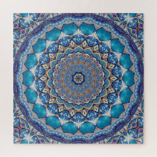 Blue Decorative Jigsaw Puzzle