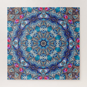 Blue Decorative Jigsaw Puzzle