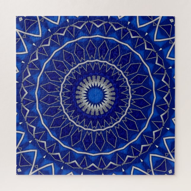 Blue Decorative Jigsaw Puzzle (Vertical)