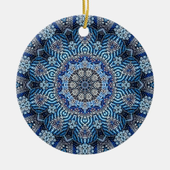 Blue Decorative Ornament (Front)