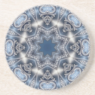 Blue Decorative Sandstone Coaster