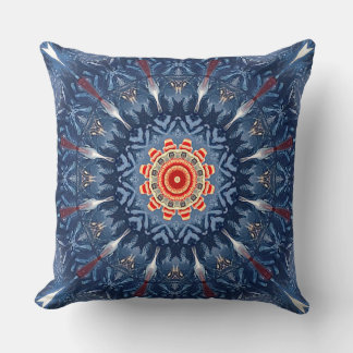 Blue Decorative Throw Pillow