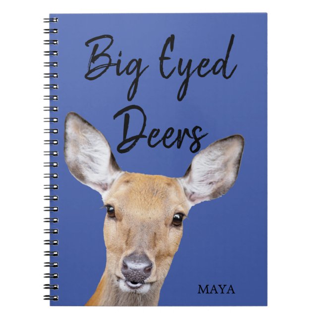 Blue Deer Fun Big Ideas Personal Notebook (Front)
