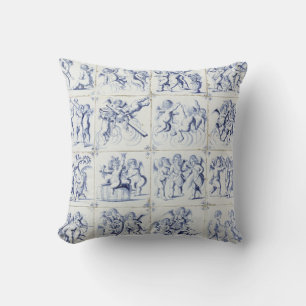 Blue Delft tiles Cushion