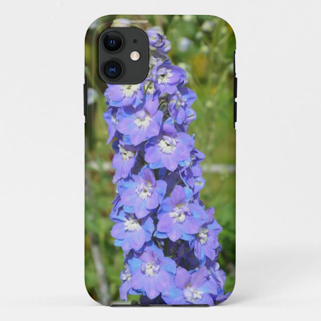 Blue delphinium flowers Case-Mate iPhone case (Back)