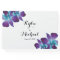 Blue Dendrobium Orchid Wedding Guest Book