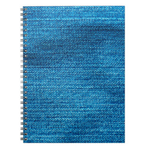 blue denim background used as a backdrop notebook