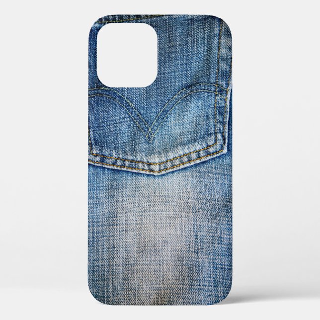 Blue denim Case-Mate iPhone case (Back)