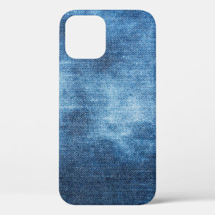 Blue denim jeans texture iPhone 12 case