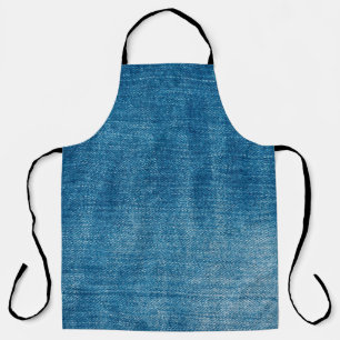 Blue denim jeans texture close up. Blue denim jean Apron