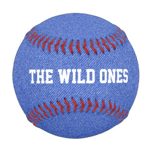 Blue Denim Look Custom Baseball