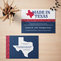 Blue Denim & Red Bandanna Print Texas Baby Shower