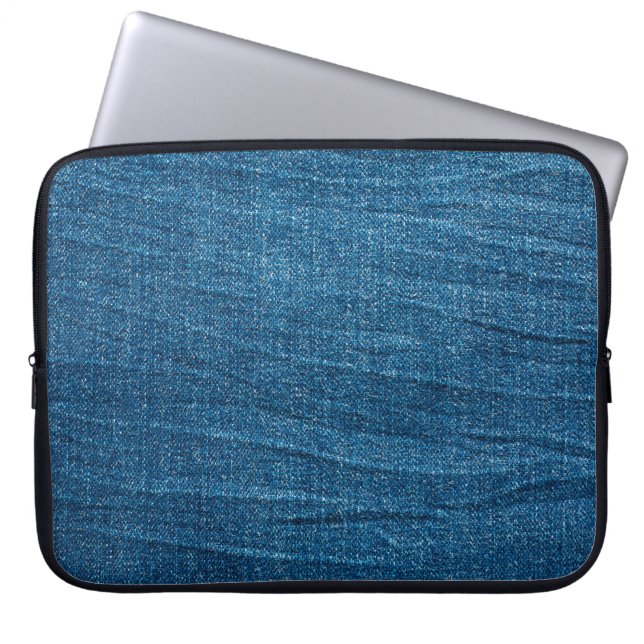 Blue denim texture, Bluejeans texture Laptop Sleeve (Front)