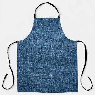 Blue Denim Texture: Classic Jeans. Apron