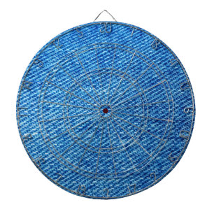 Blue Denim Texture Dartboard