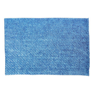 Blue Denim Texture Pillowcase