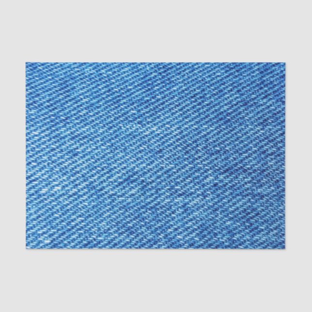 Blue Denim Texture Tissue Paper (Front)