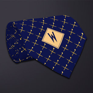Blue Dentist Hygienist Tools  Tie