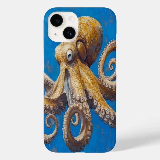 🐙 Blue Depths Case-Mate iPhone Case (Back)