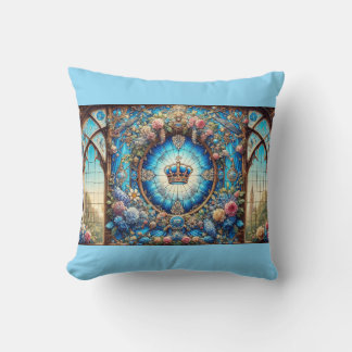 Blue design cushion