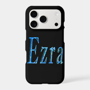 Blue Designed Ezra Name,