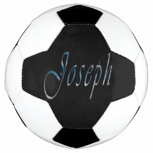 Blue Designed Joseph Name, Soccerball
