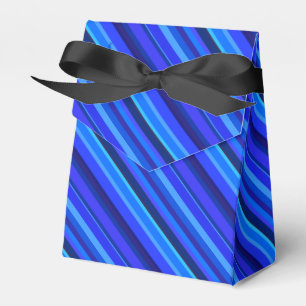 Blue diagonal stripes favour box