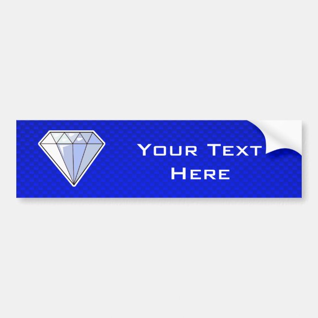 Blue Diamond Bumper Sticker (Front)