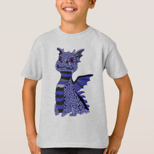 Blue Diamond Dragon Art Kids T-Shirt