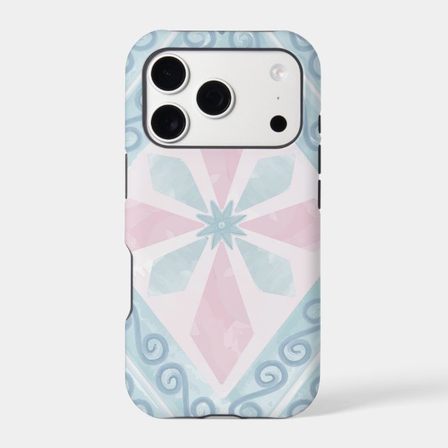 Blue Diamond Geometric Pattern (Back)