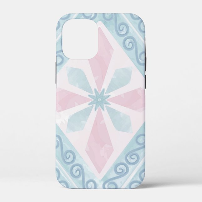 Blue Diamond Geometric Pattern Case-Mate iPhone Case (Back)