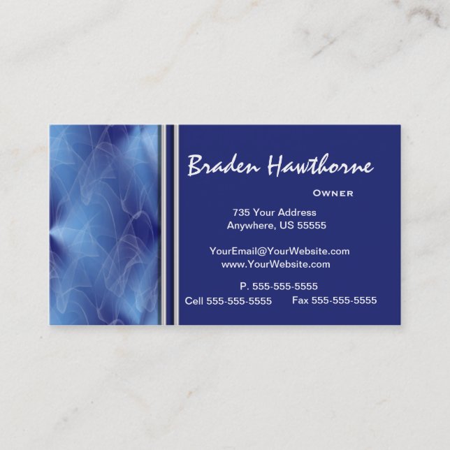 Blue Diamond Graphic Design Business Cards 2 (Front)