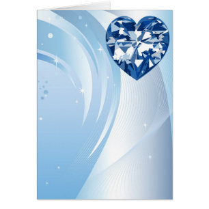 blue diamond heart
