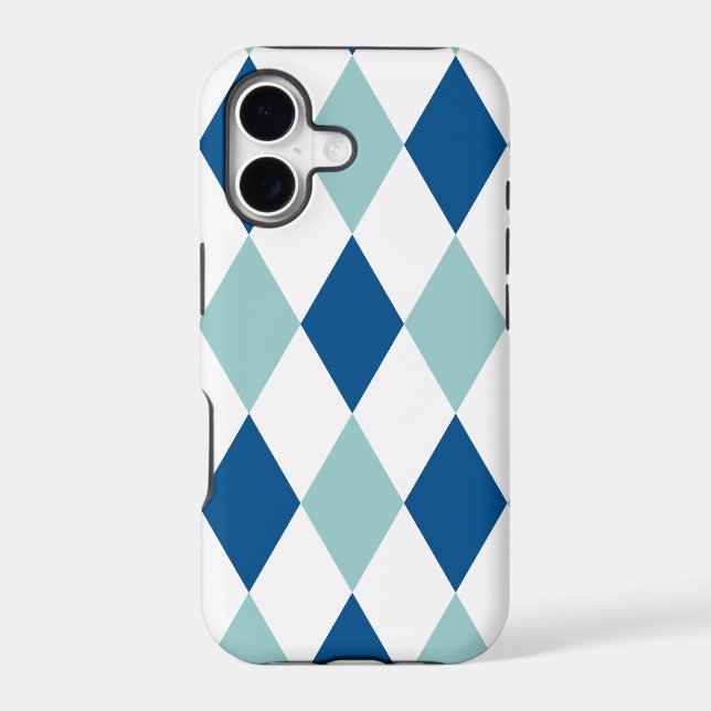 Blue Diamond Mosaic Pattern (Back)