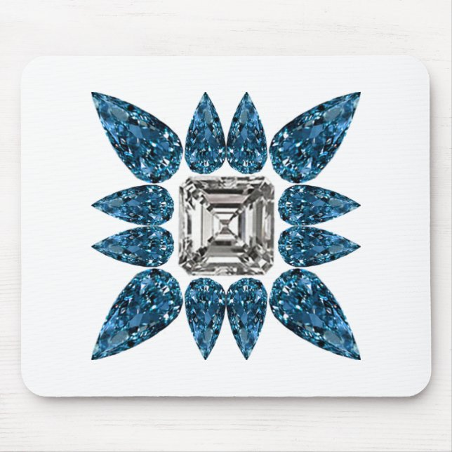Blue Diamond Mouse Pad (Front)