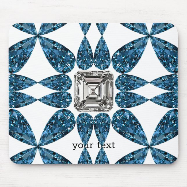 Blue Diamond Mouse Pad (Front)