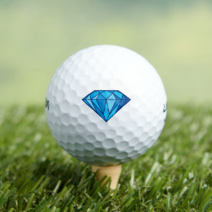 Blue Diamond on Golf Balls