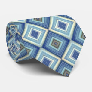 Blue Diamond Pattern Tie