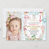 Blue Diamond Photo Alice One-derland 1st Birthday 