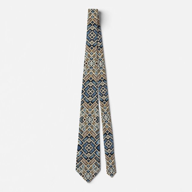 blue diamond tie (Front)