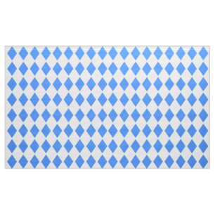 Blue Diamonds Design Fabric