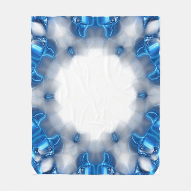 Blue Diamonds Fleece Blanket (Front)